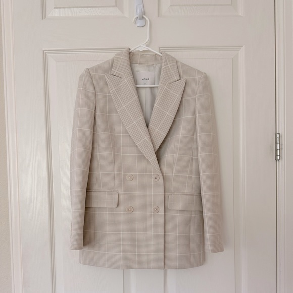 Aritzia Jackets & Blazers - Aritzia Wilfred Cream/stone colored Blazer Size 00